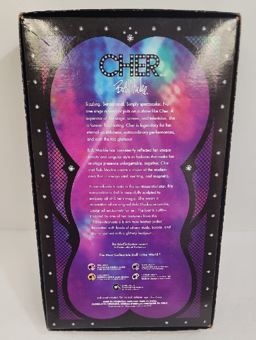Barbie Cher Bob Mackie Black Label Collector Doll Mattel 2007 NRFB - Picture 3 of 16